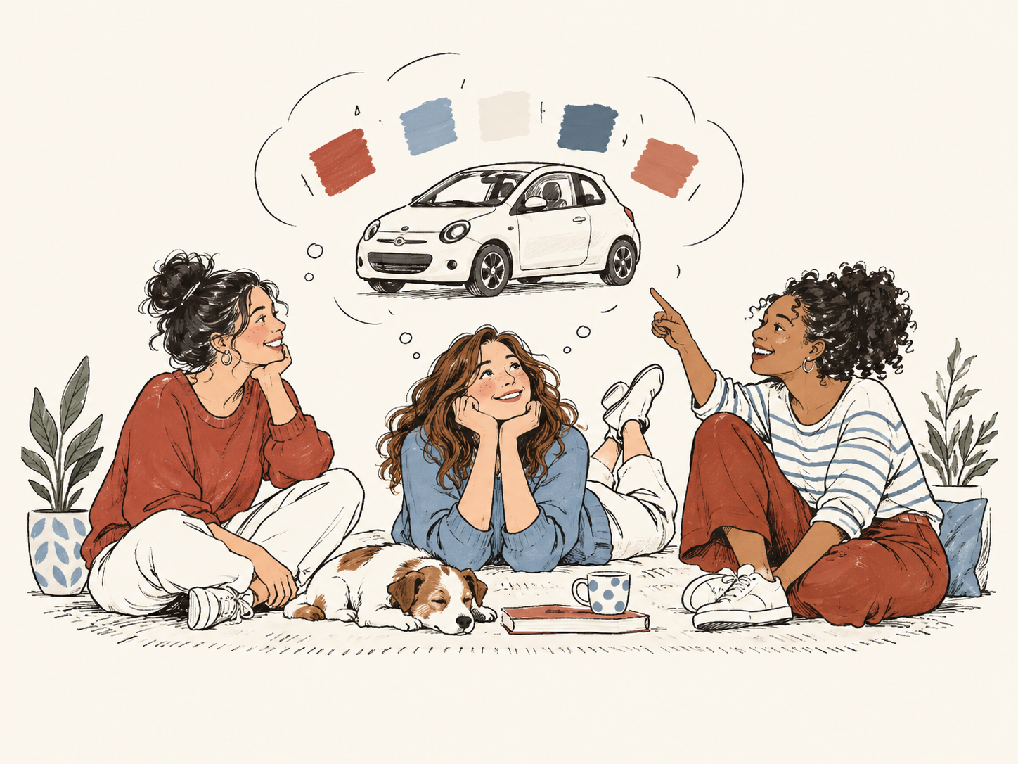 What color will Sarah’s next car be?