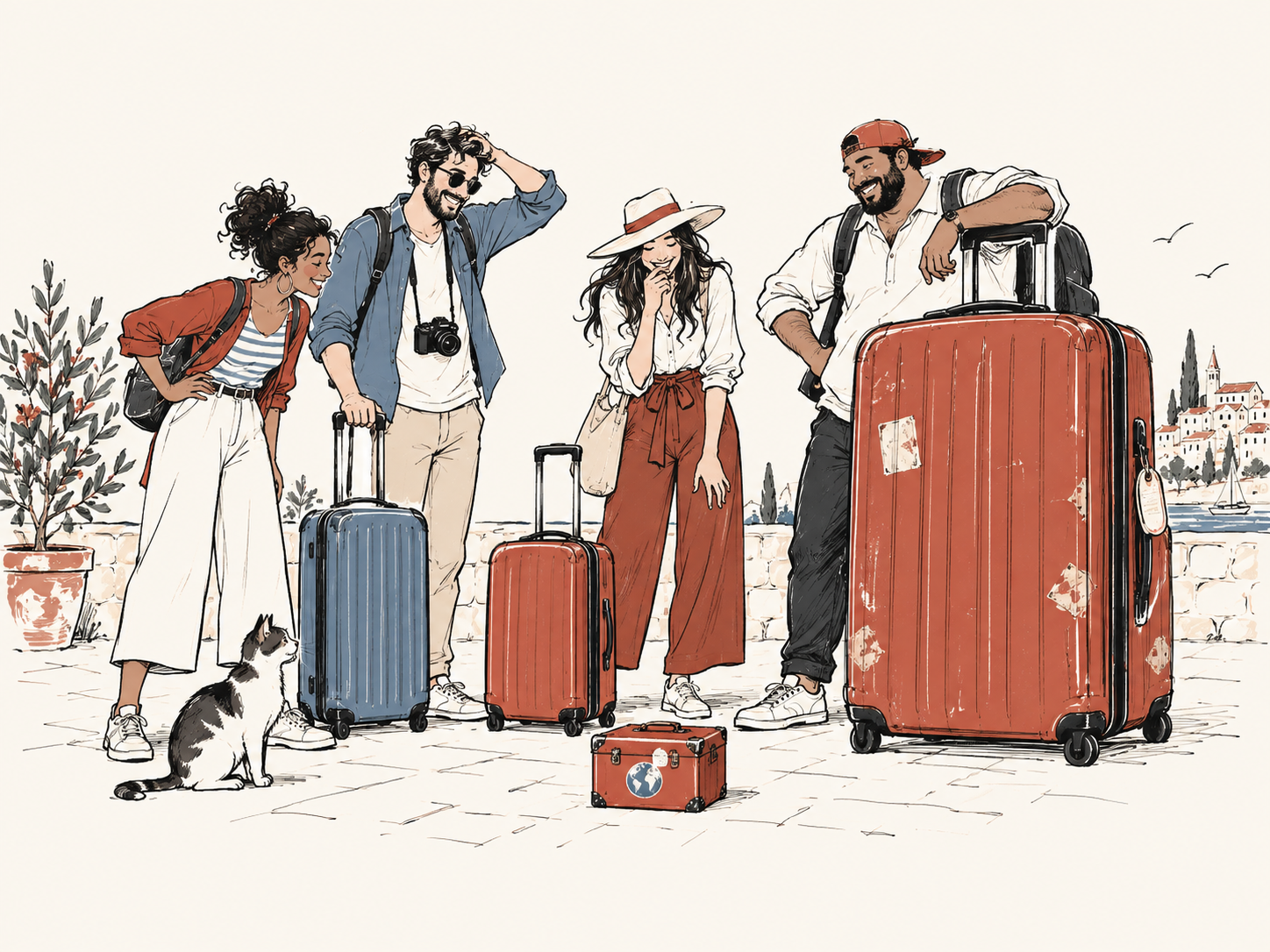 Who will bring the heaviest suitcase on our next trip?
